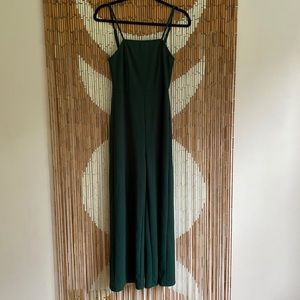 Shein Green Wide Leg Jumpsuit Size Small